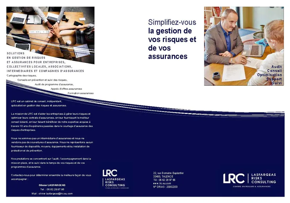 Conseil en Gestion des Risques et Assurances