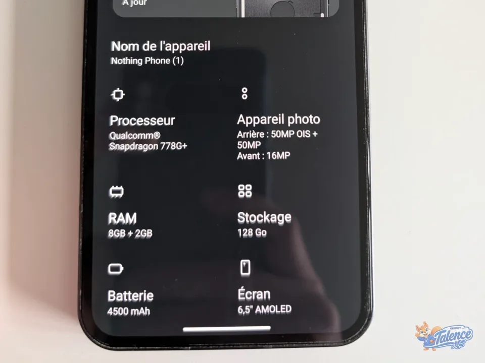 Photo de l'annonce Nothing phone 1 128gb comme neuf