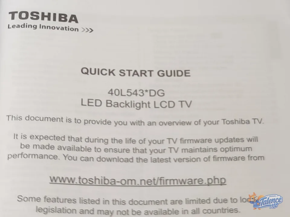 Photo de l'annonce Téléviseur 3D Toshiba 40L543*DG